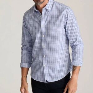 UNTUCKitI Wrinkle-Free Durif Shirt Blue White Size XL